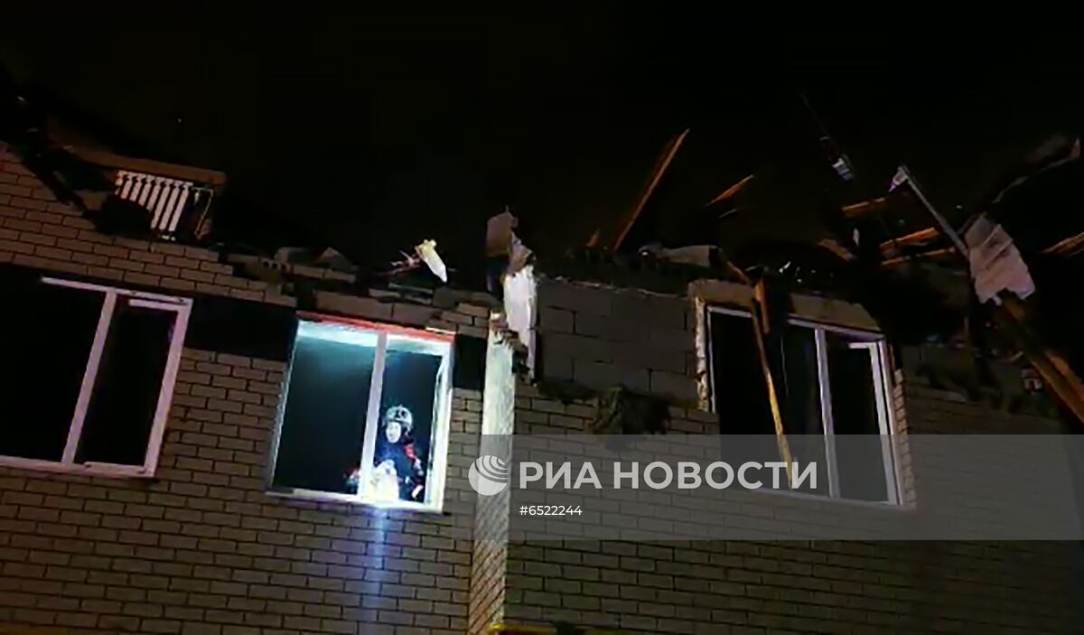 Взрыв газа и пожар в трёхэтажном жилом доме в Нижегородской области