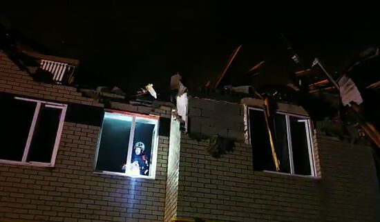 Взрыв газа и пожар в трёхэтажном жилом доме в Нижегородской области