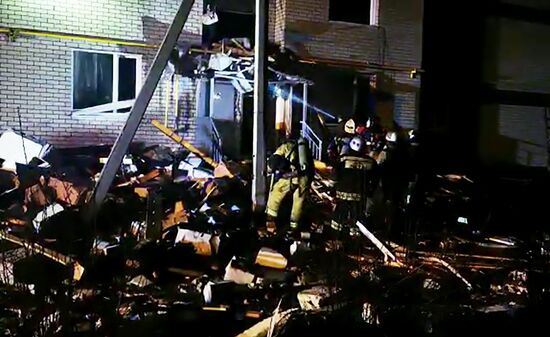 Взрыв газа и пожар в трёхэтажном жилом доме в Нижегородской области