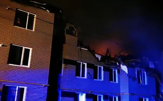 Взрыв газа и пожар в трёхэтажном жилом доме в Нижегородской области