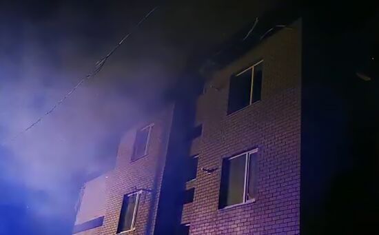 Взрыв газа и пожар в трёхэтажном жилом доме в Нижегородской области
