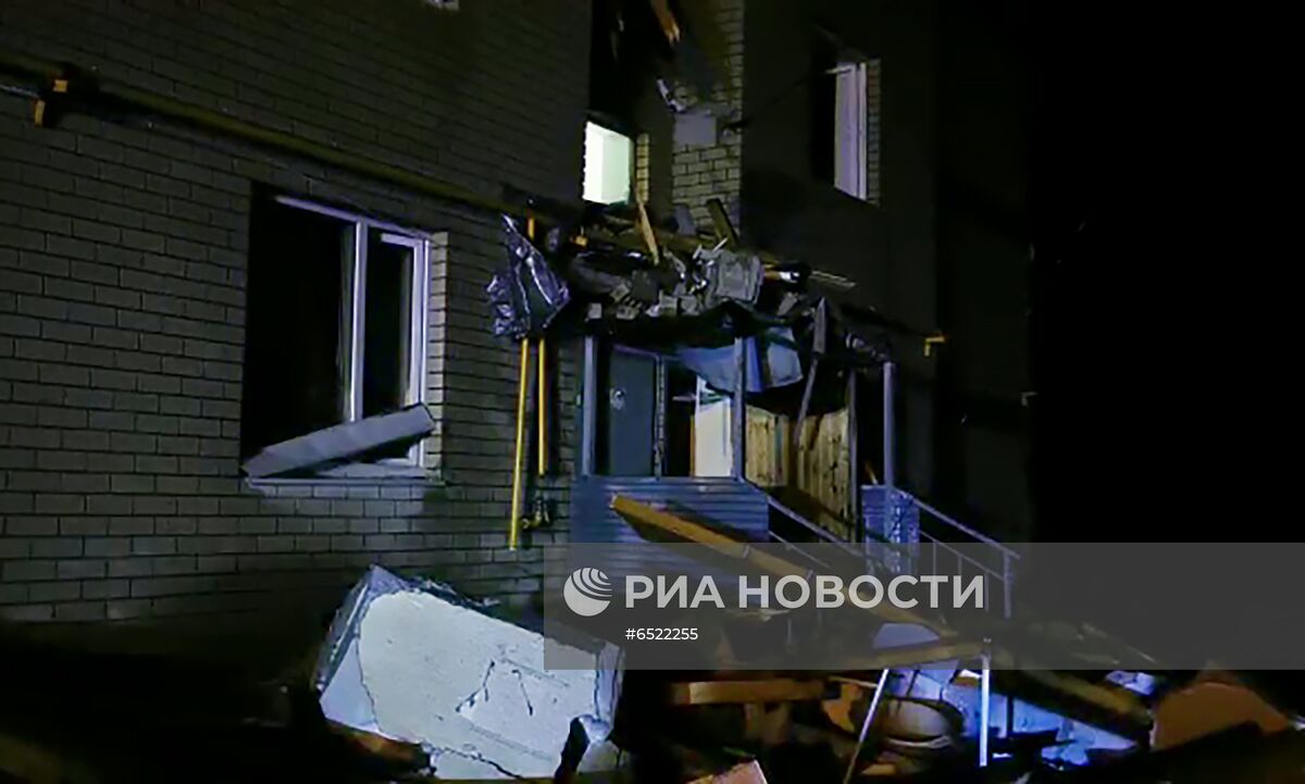Взрыв газа и пожар в трёхэтажном жилом доме в Нижегородской области