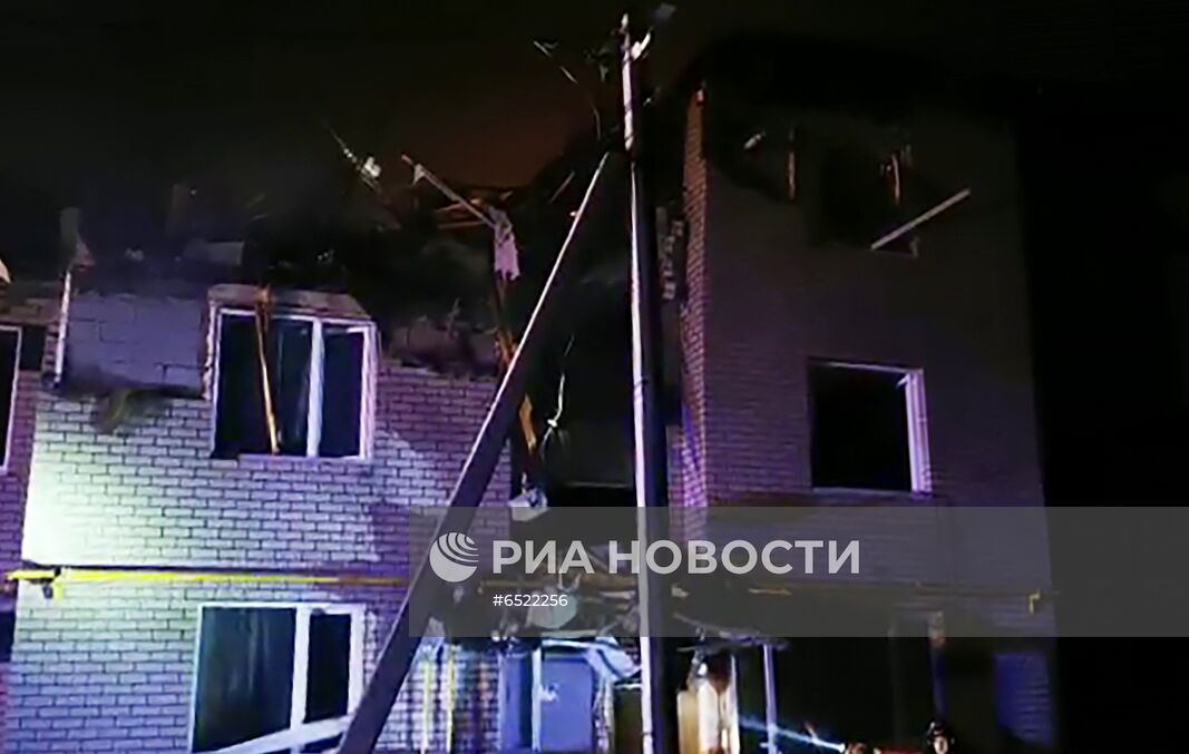 Взрыв газа и пожар в трёхэтажном жилом доме в Нижегородской области