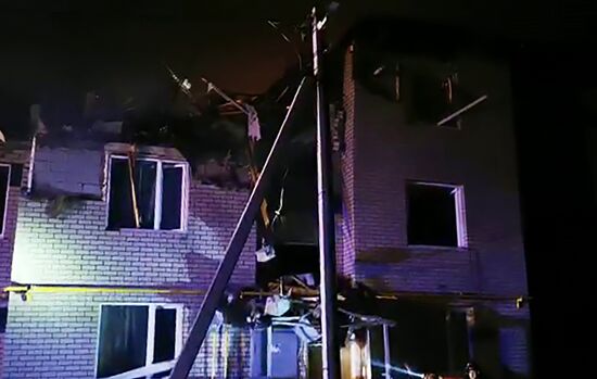 Взрыв газа и пожар в трёхэтажном жилом доме в Нижегородской области