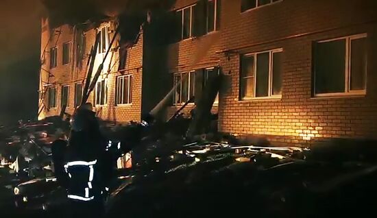 Взрыв газа и пожар в трёхэтажном жилом доме в Нижегородской области