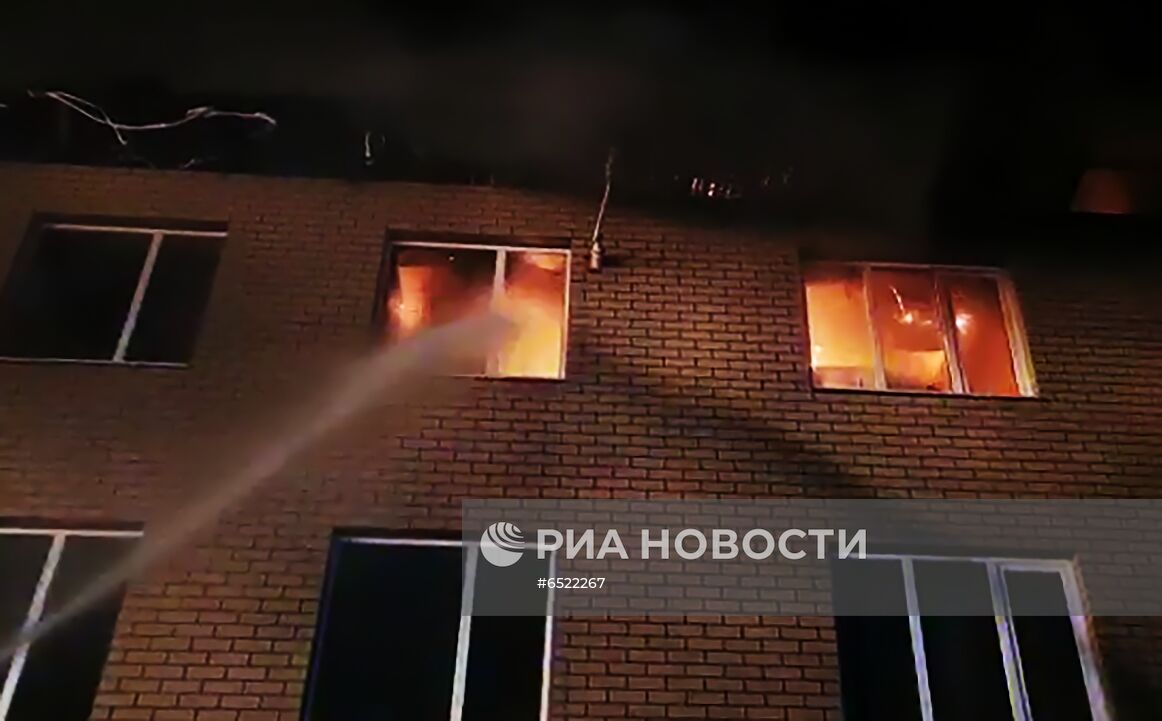 Взрыв газа и пожар в трёхэтажном жилом доме в Нижегородской области