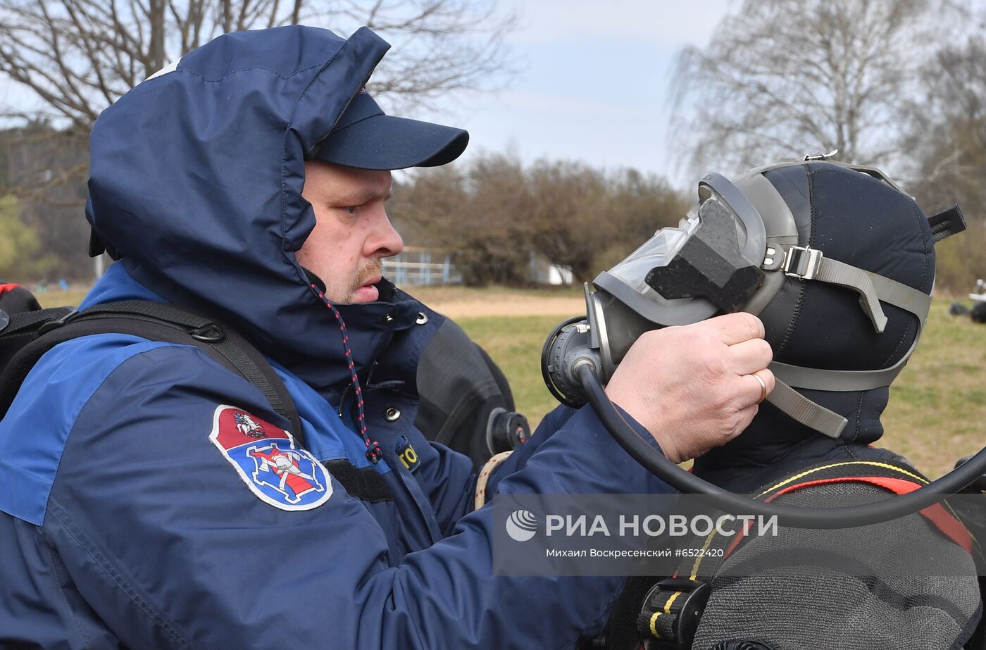 Водолазное обследование пляжа в Серебряном Бору