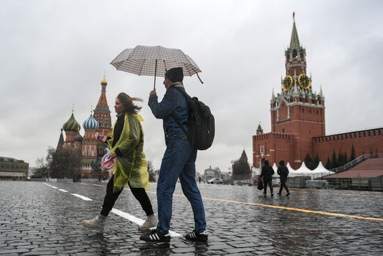Дождь в Москве