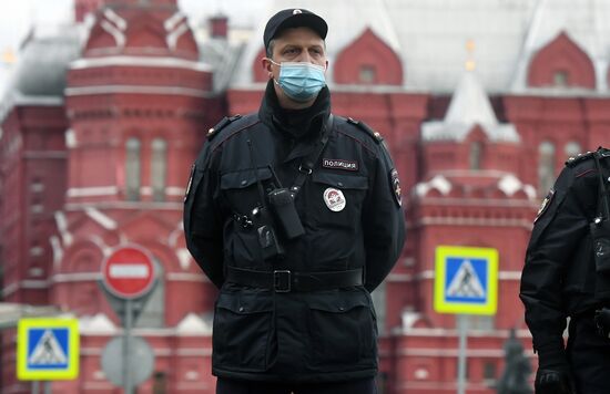 Несанкционированная акция в поддержку А. Навального в Москве