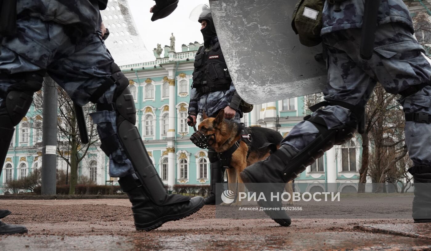 Несанкционированные акции в поддержку А. Навального в регионах России