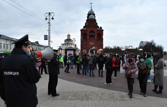 Несанкционированные акции в поддержку А. Навального в регионах России