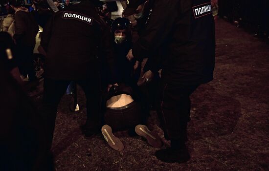 Несанкционированные акции в поддержку А. Навального в регионах России