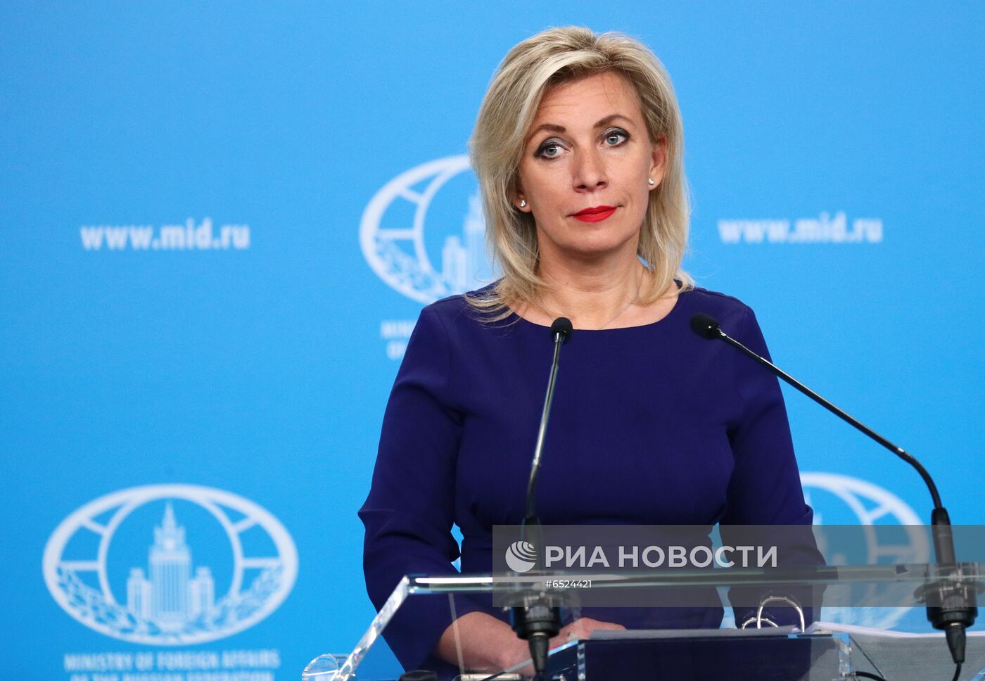 Брифинг официального представителя МИД России М. Захаровой