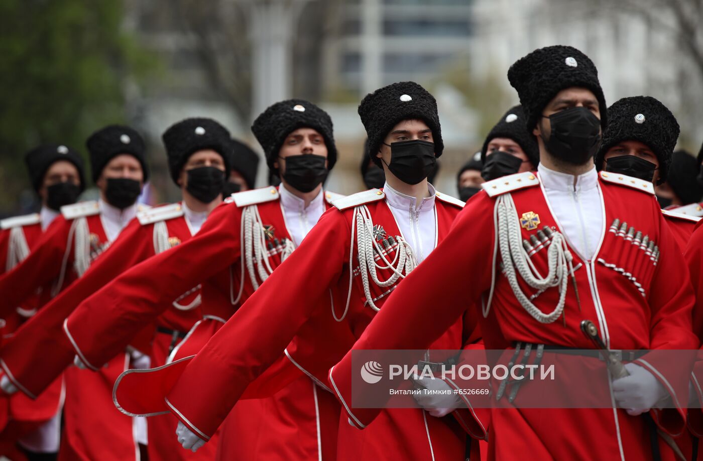 Парад Кубанского казачьего войска