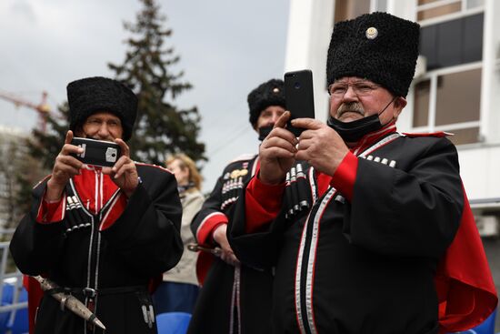 Парад Кубанского казачьего войска