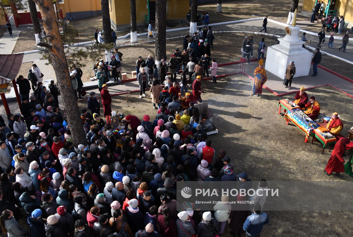 Обряд "Жинсрег" в буддийском храме в Чите