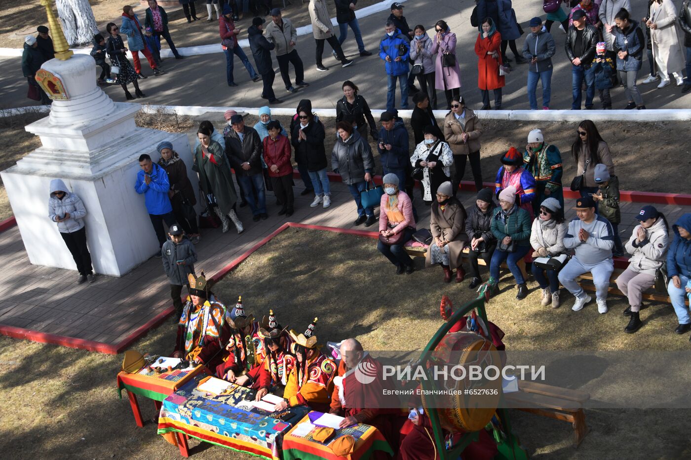 Обряд "Жинсрег" в буддийском храме в Чите