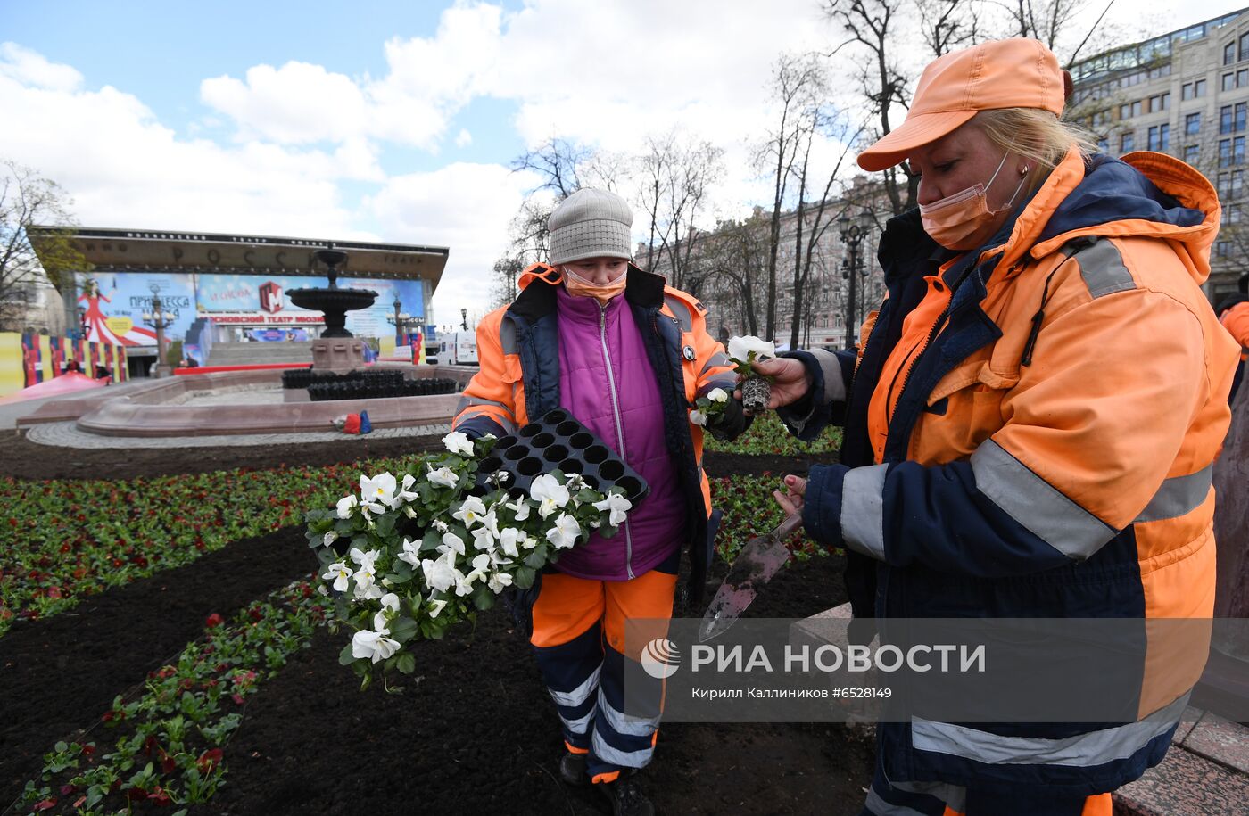 Весеннее озеленение Москвы