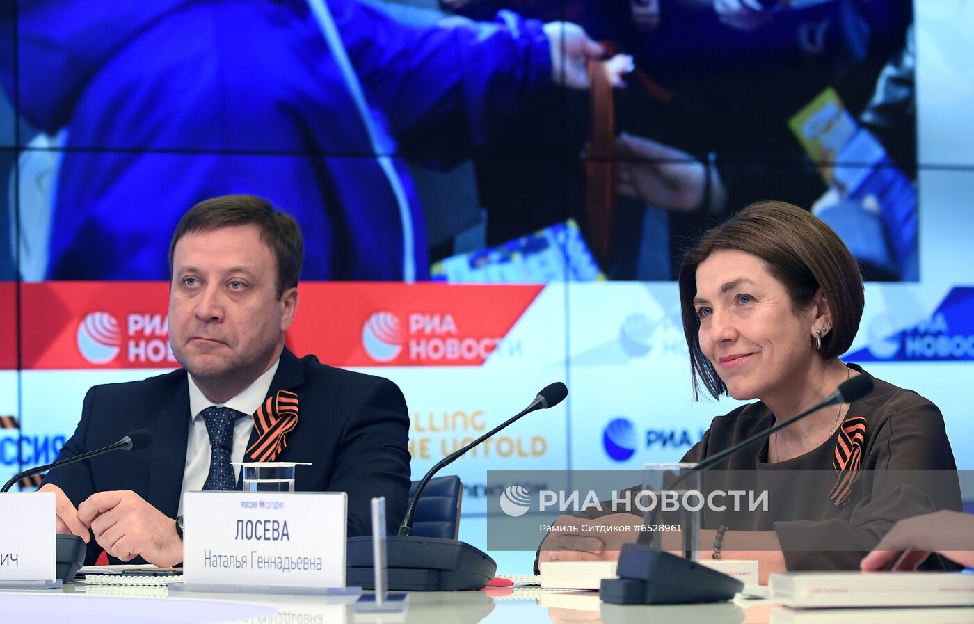 Пресс-конференция, посвященная началу акции "Георгиевская ленточка"