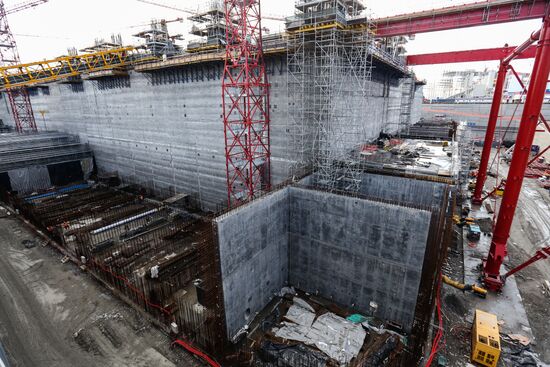 Строительство завода "НОВАТЭК-Мурманск" в Белокаменке