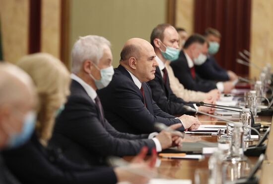 Премьер-министр РФ М. Мишустин встретился с главами думских фракций