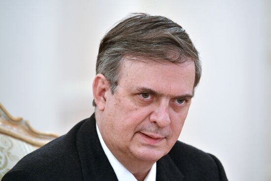Встреча глав МИД РФ и Мексики С. Лаврова и М. Эмбарда