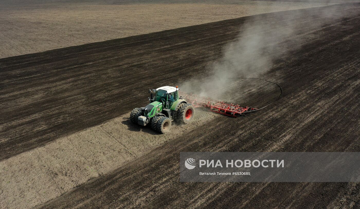 Весенняя посевная в Краснодарском крае