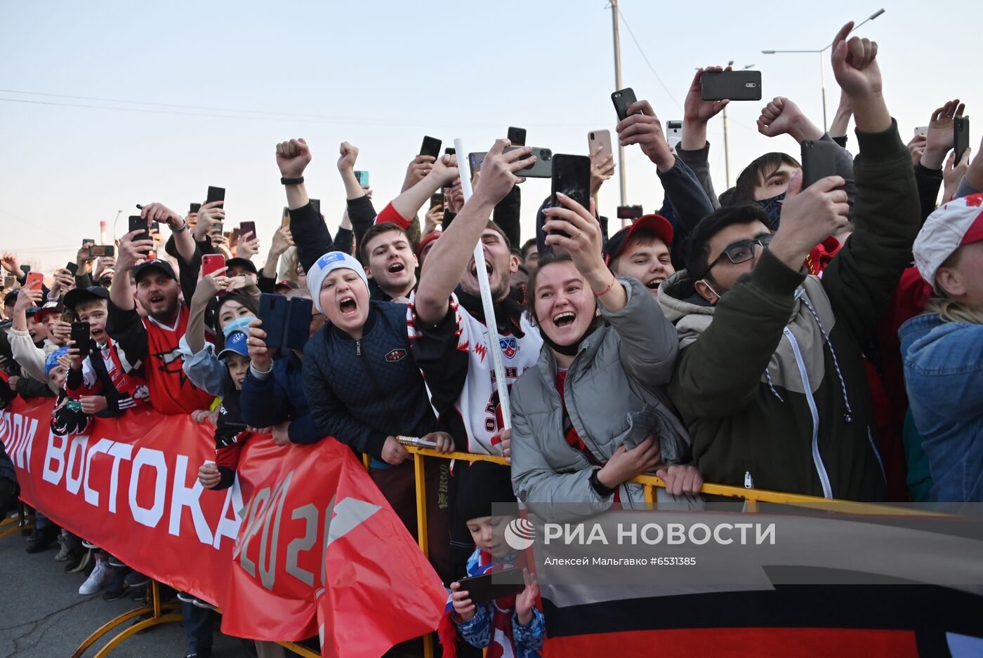 Чествование ХК "Авангард" в Омске