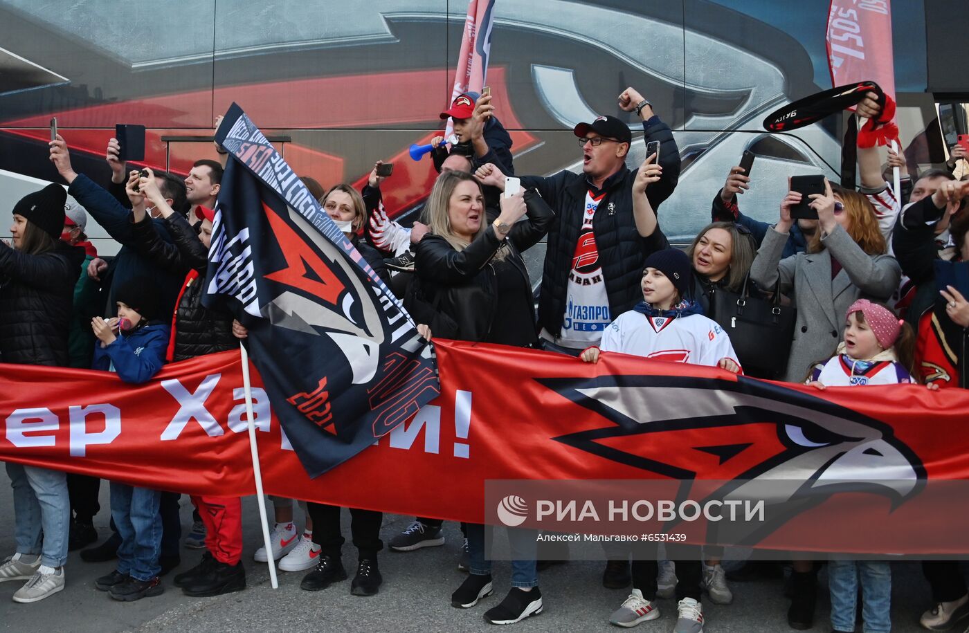 Чествование ХК "Авангард" в Омске