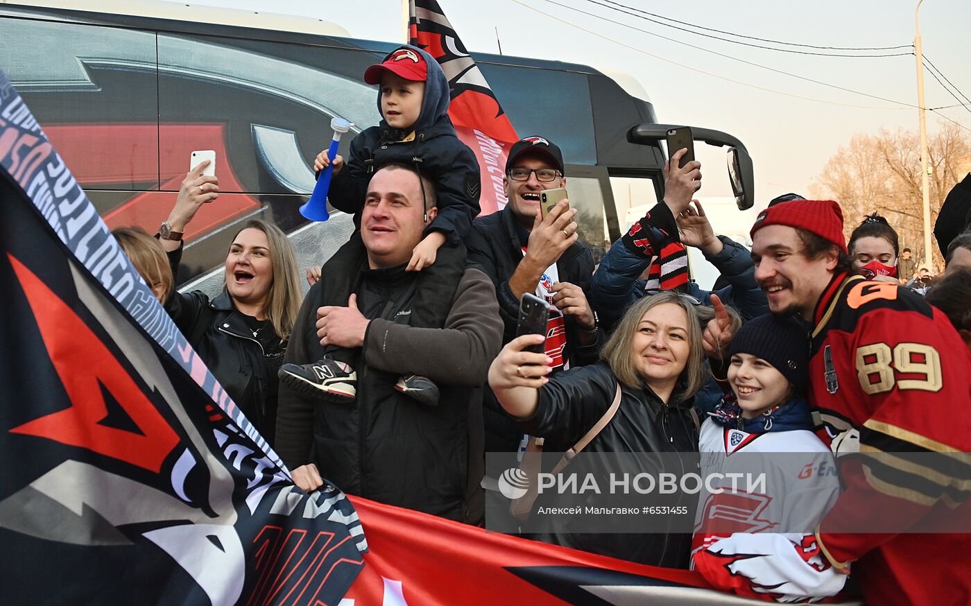 Чествование ХК "Авангард" в Омске