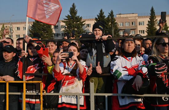 Чествование ХК "Авангард" в Омске