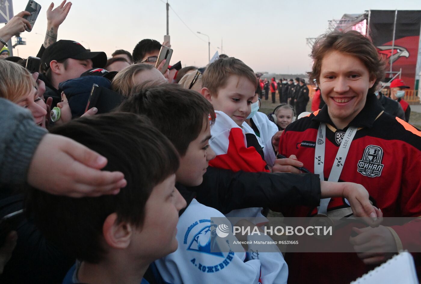 Чествование ХК "Авангард" в Омске