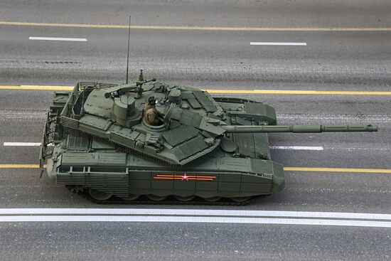 Ночная репетиция парада Победы в Москве 