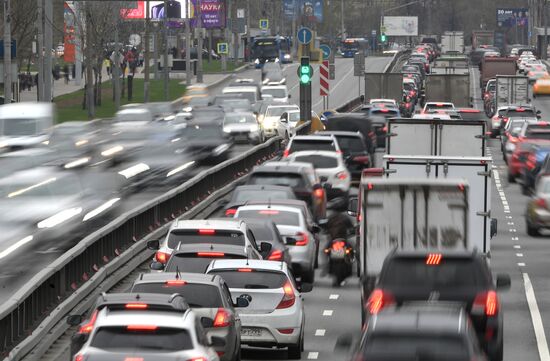 Пробки в Москве 