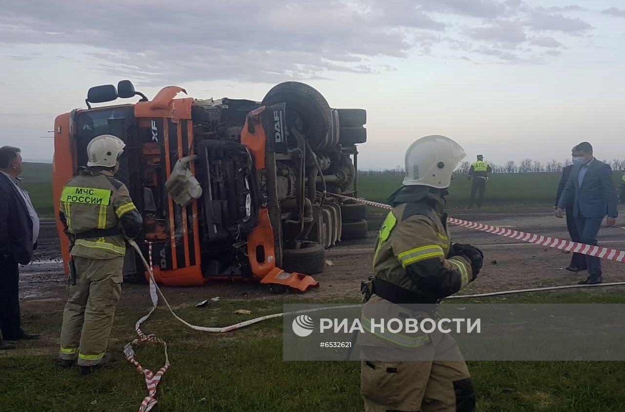 ДТП с автобусом в Ставропольском крае