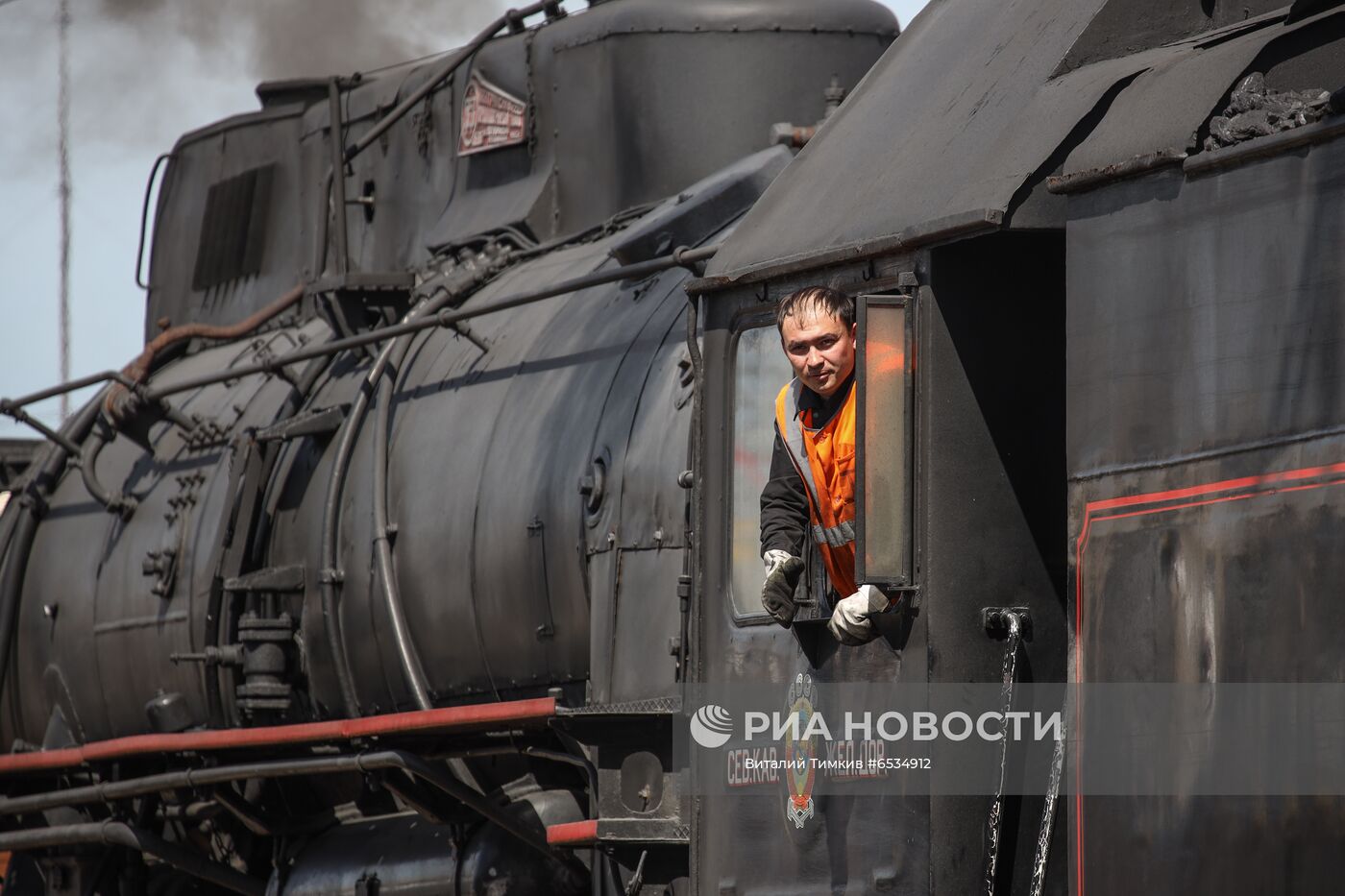 Ретро-поезд "Победа" в Новороссийске