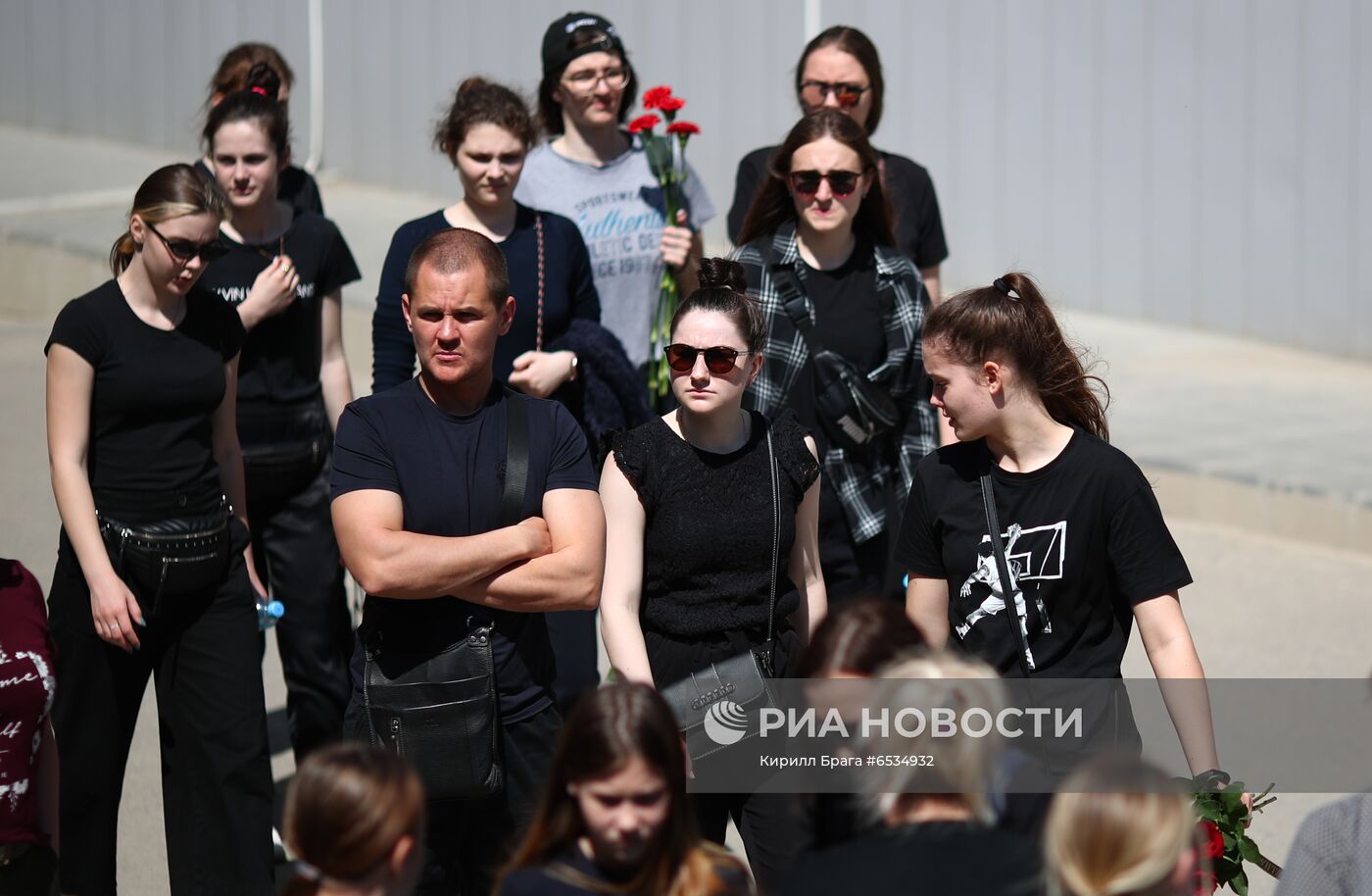 Прощание с погибшими во время ДТП на Ставрополье