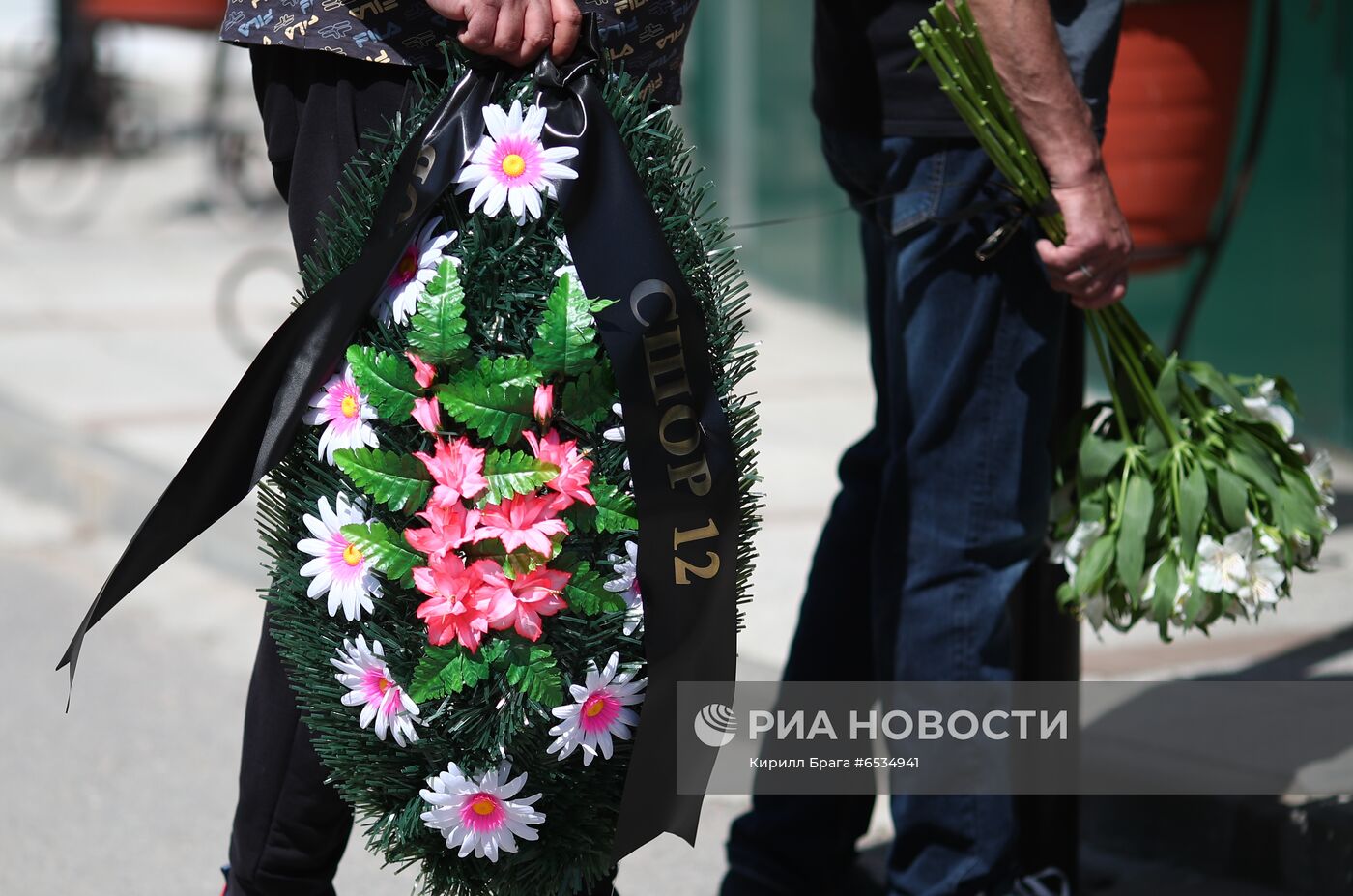 Прощание с погибшими во время ДТП на Ставрополье