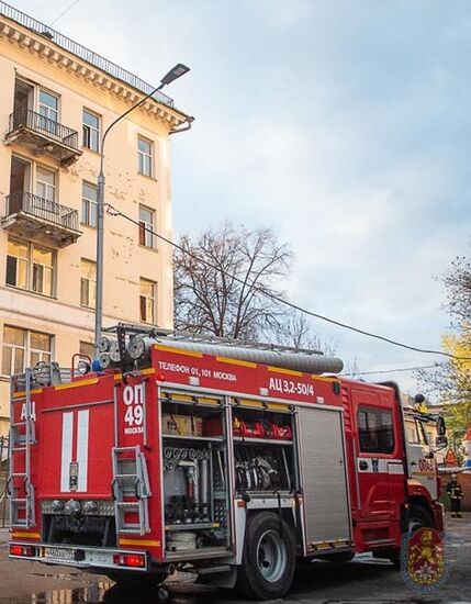 Пожар произошел в гостинице на юго-востоке Москвы