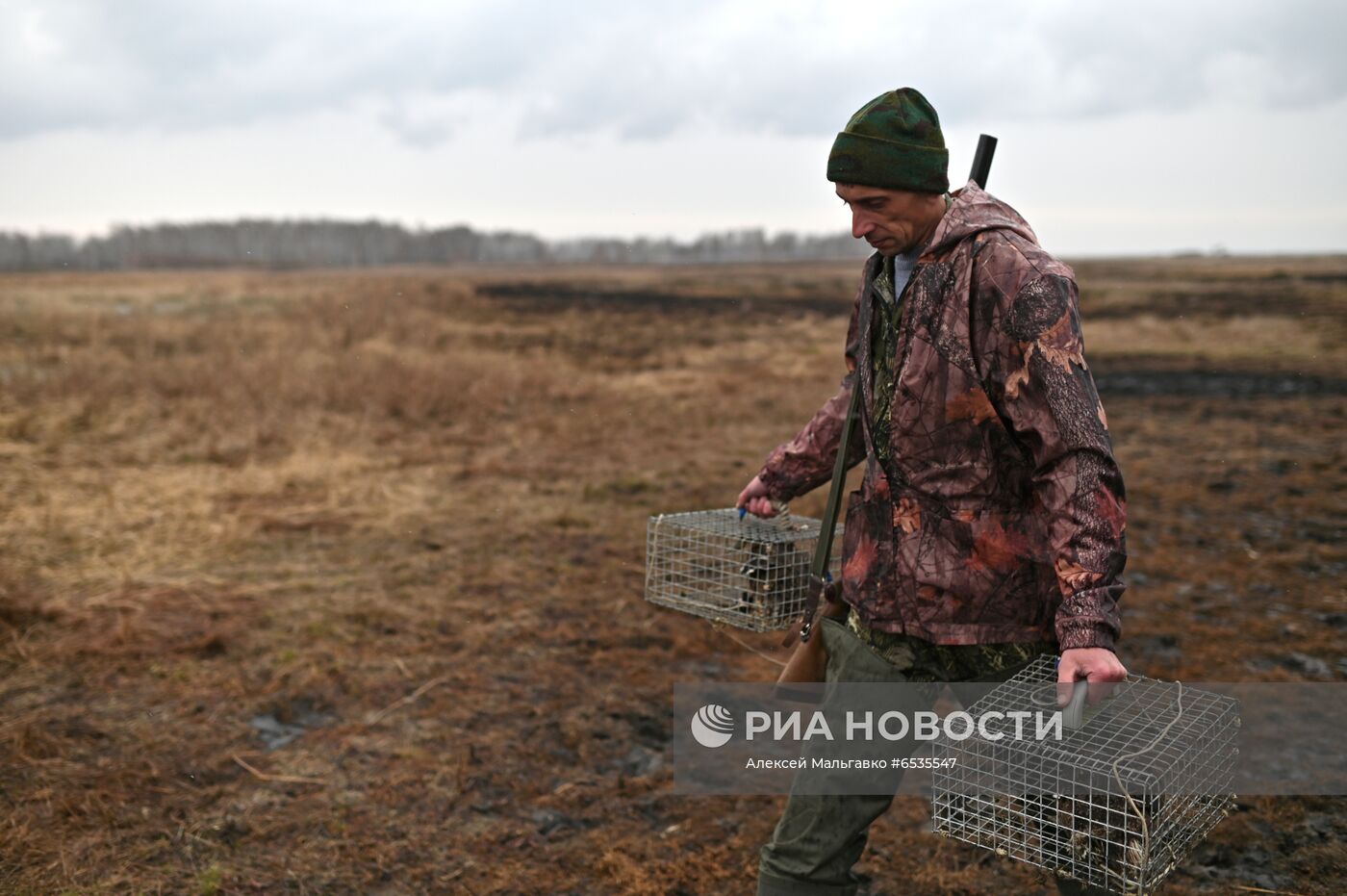 Работа егеря в сезон весенней охоты в Омской области