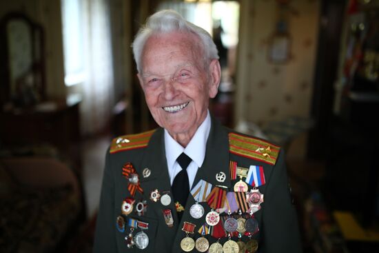 Ветеран Великой Отечественной войны А. В. Медков