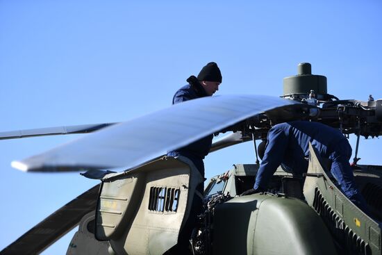 Репетиция воздушной части парада Победы