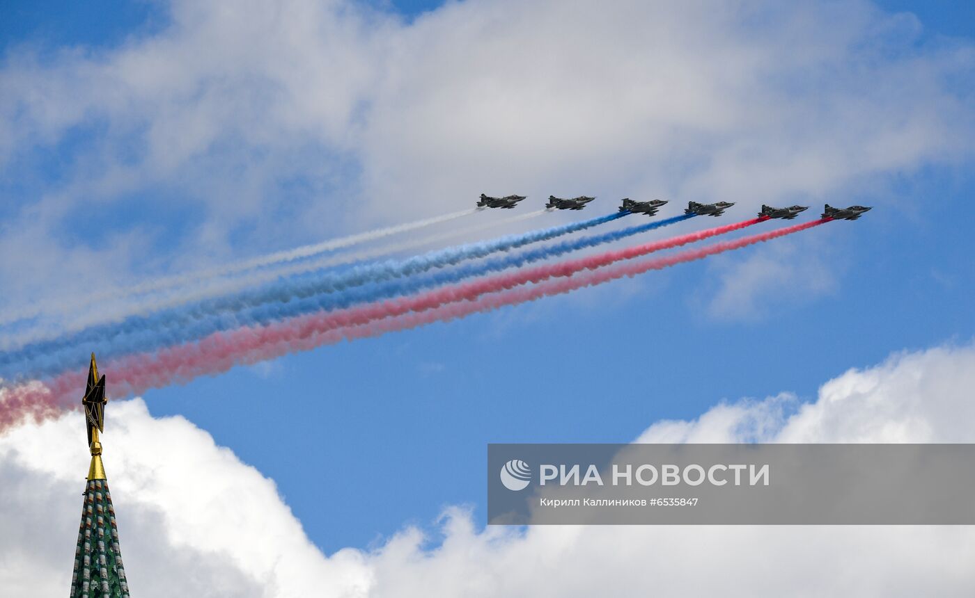 Репетиция воздушной части парада Победы