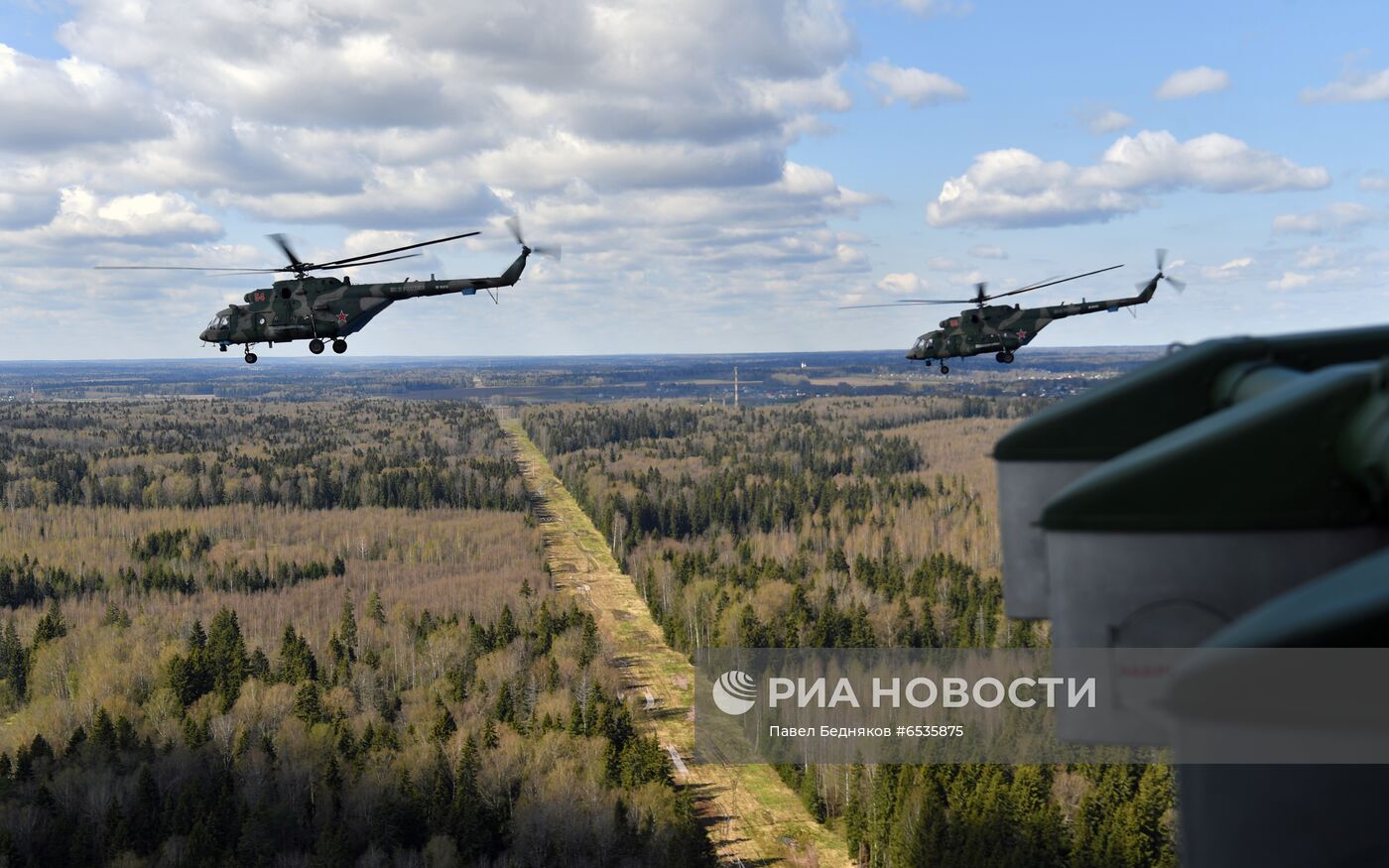 Репетиция воздушной части парада Победы