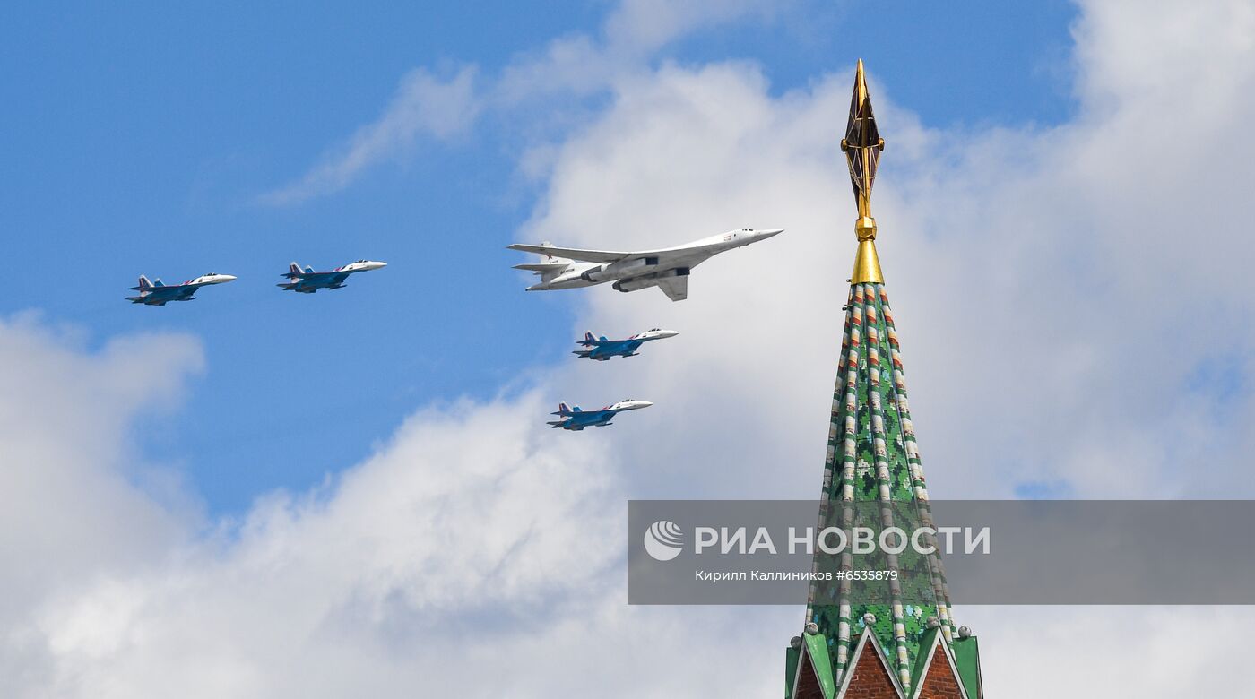 Репетиция воздушной части парада Победы