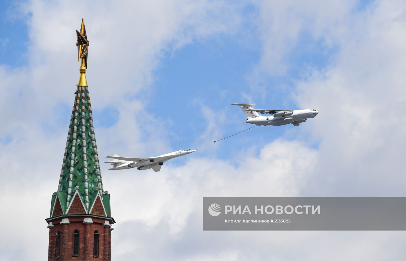 Репетиция воздушной части парада Победы