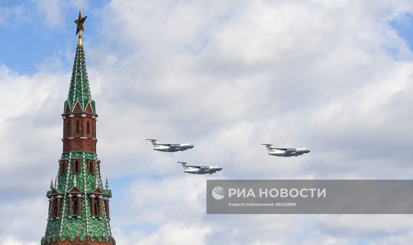 Репетиция воздушной части парада Победы