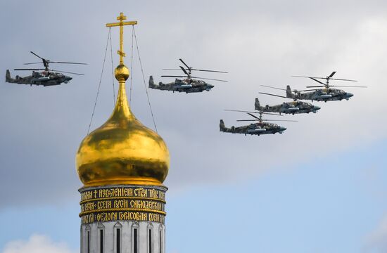 Репетиция воздушной части парада Победы