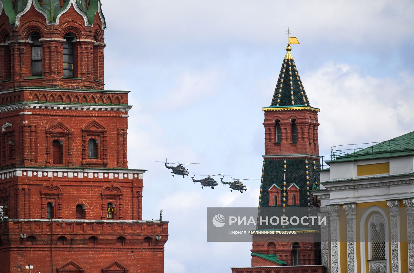 Репетиция воздушной части парада Победы