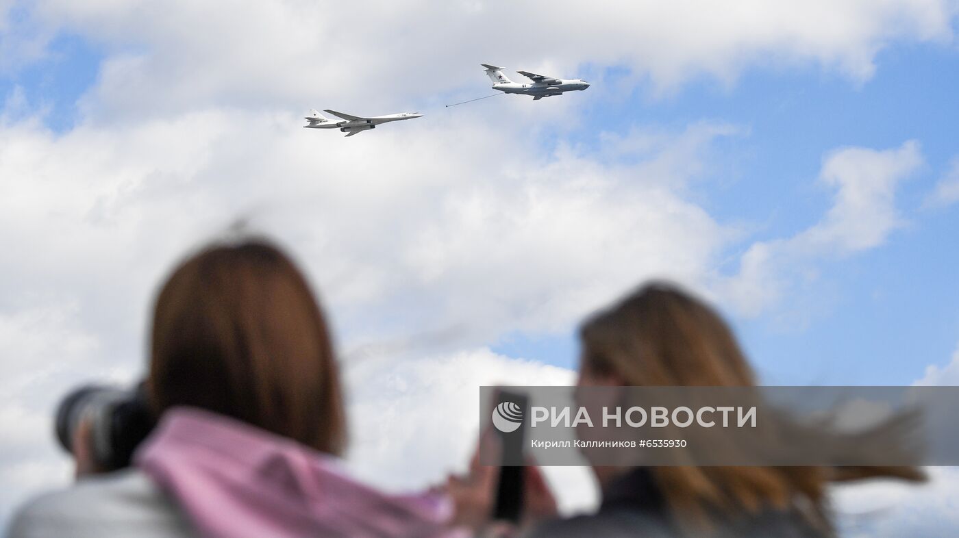 Репетиция воздушной части парада Победы